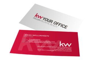 Simple Red KW Business Card
