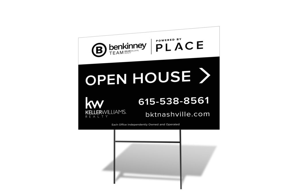 PLACE | Open House Sign 24"x18" w/H-Stake