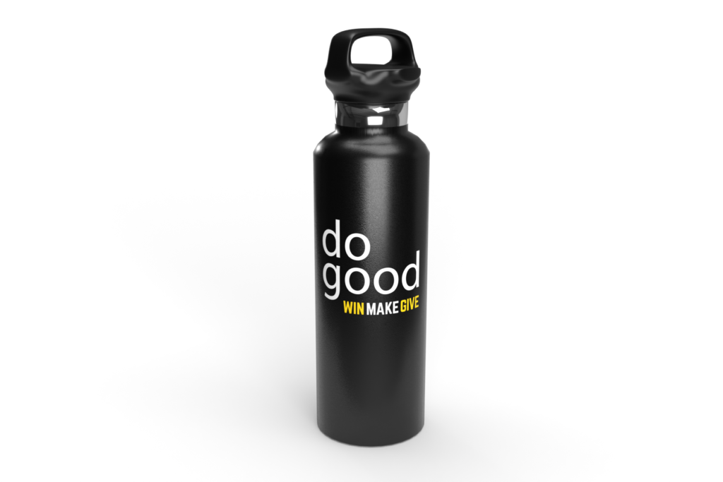 Win Make Give | Double-Wall Stainless Steel Thermal Bottle (do good)